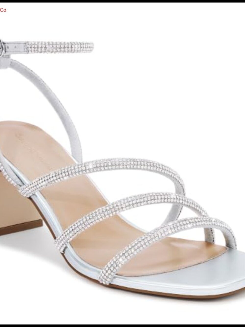 CosyFever Women's Rhinestone Block Heels Ankle Strap Dress Heels